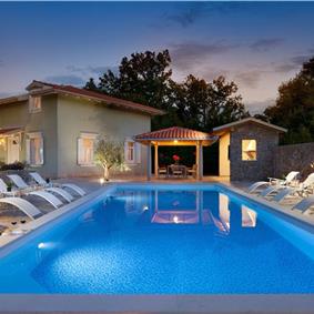 4 Bedroom Villa with Pool, Sauna and Sea View near Lovran, Sleeps 8 